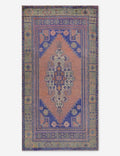 Vintage Turkish Hand-Knotted Wool Rug No. 495, 4' 2" x 7' 9"
