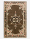 Vintage Turkish Hand-Knotted Wool Rug No. 561, 4'8" x 7'5"