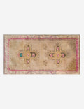 Vintage Turkish Hand-Knotted Wool Mini Rug No. 309, 1'4" x 3'