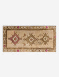 Vintage Turkish Hand-Knotted Wool Mini Rug No. 311, 1'5" x 3'2"