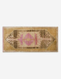 Vintage Turkish Hand-Knotted Wool Mini Rug No. 321, 1'2" x 2'8"