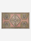 Vintage Turkish Hand-Knotted Wool Mini Rug No. 330, 1'7" x 3'1"