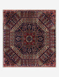 Vintage Turkish Hand-Knotted Wool Mini Rug No. 348, 2' x 2'2"