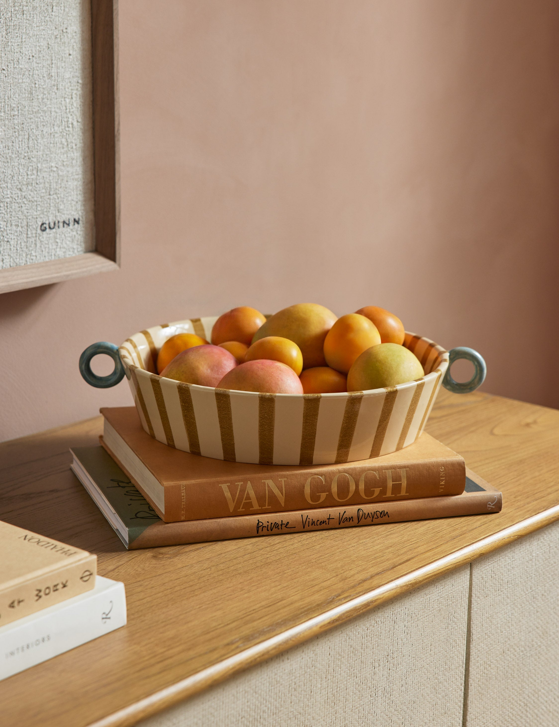 Bibbs Hand-Painted Centerpiece Bowl