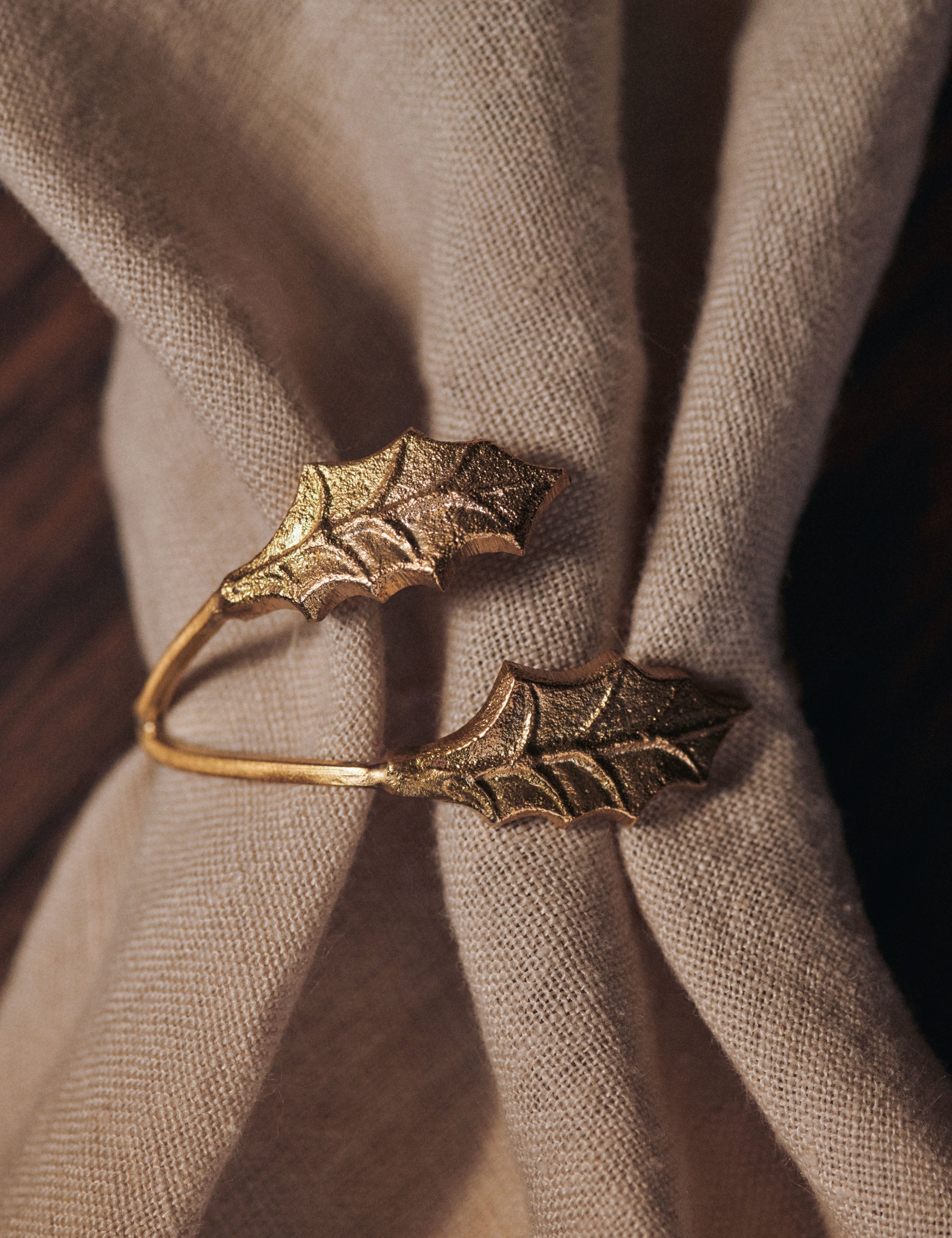 Holly Leaf Napkin Rings (Set of 4) by Ferm Living