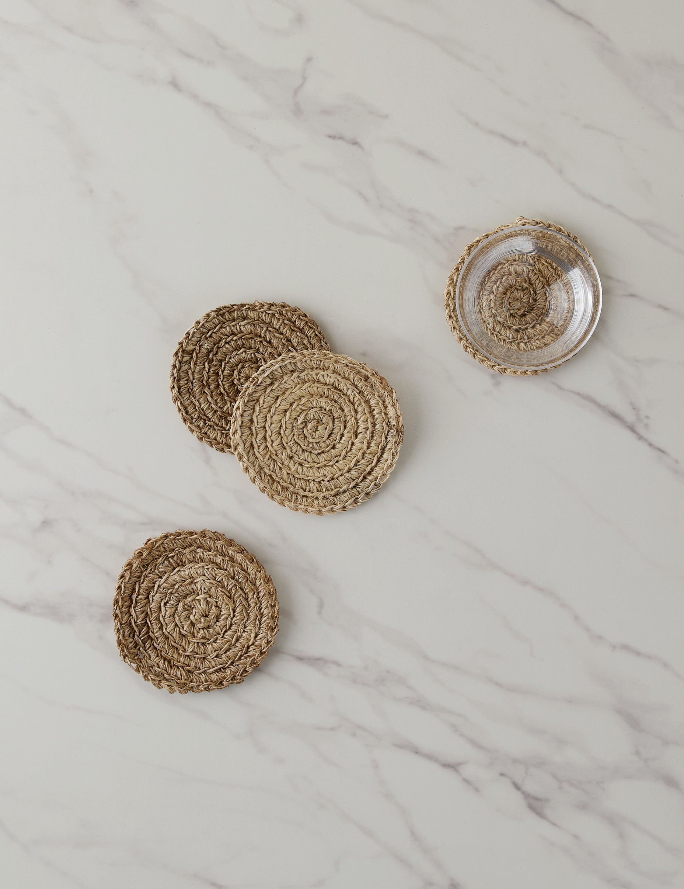 Fique Spiral Coasters (Set of 4) by Tallo de Olivo