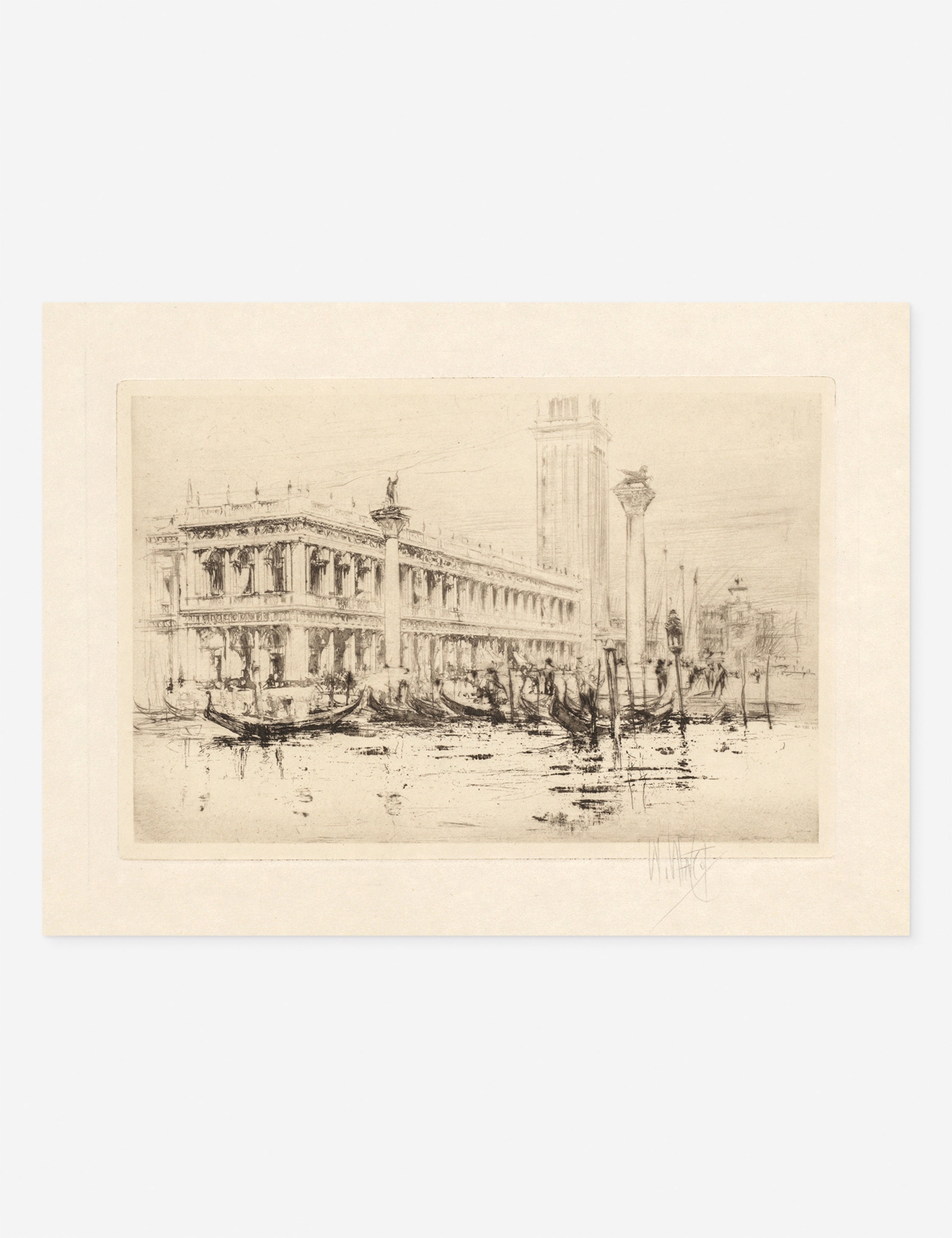 The Library of St. Mark’s Print by William Walcot