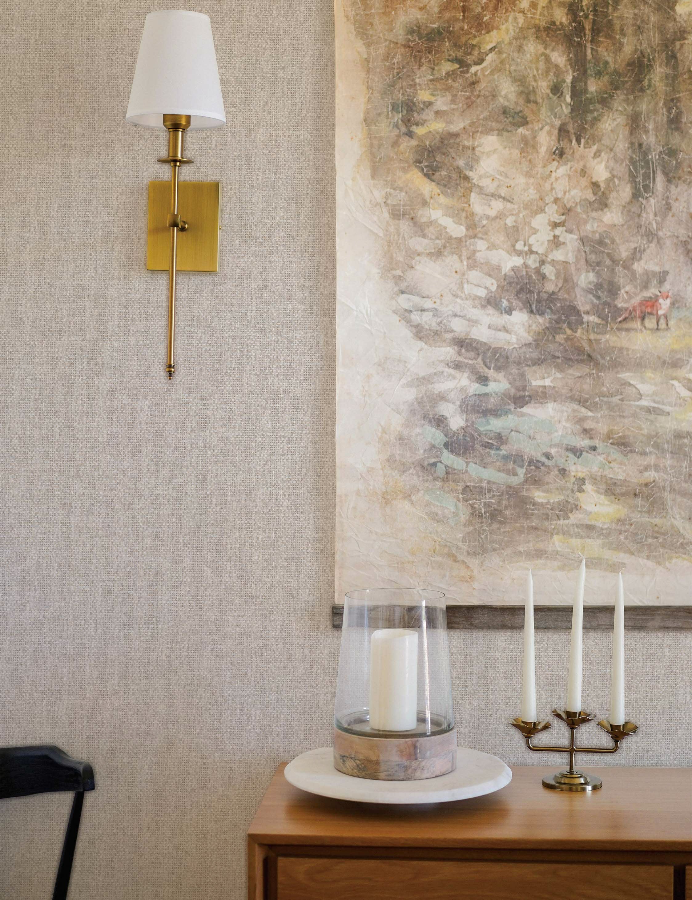 Faux Grasscloth Primitivo Textured Peel + Stick Wallpaper by Jeremiah Brent