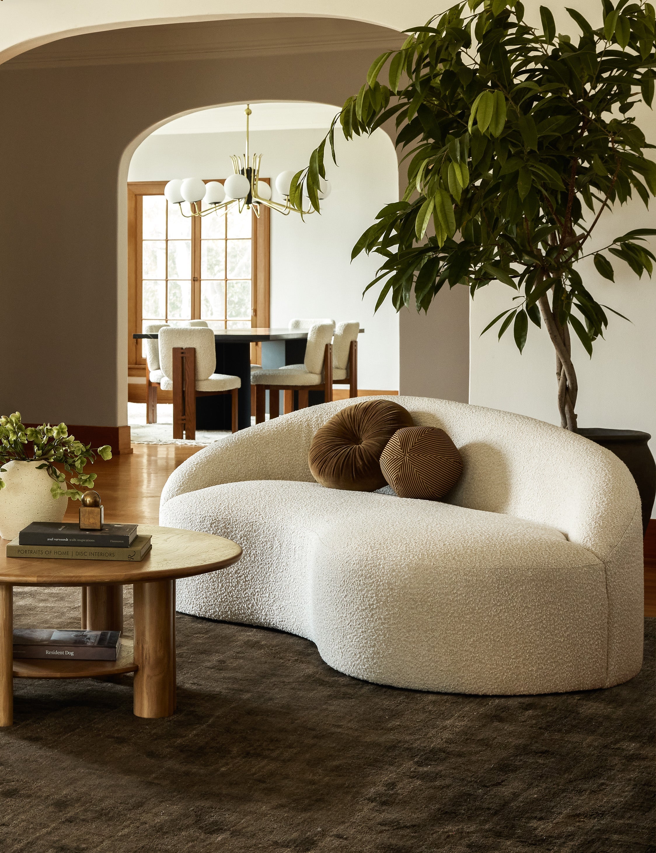 Monroe Velvet Round Pillow