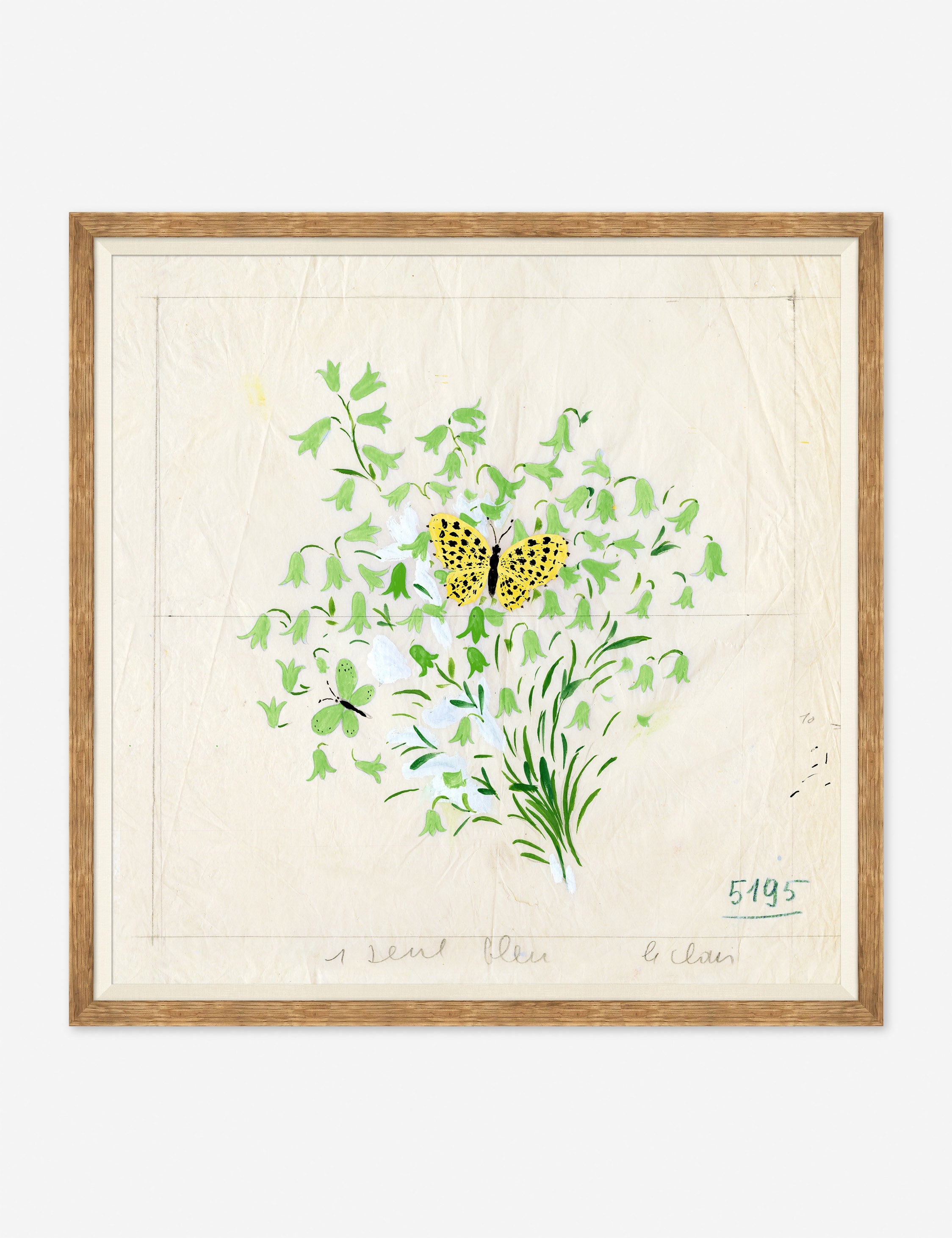 Clochettes et Papillon II Print by Paule Marrot