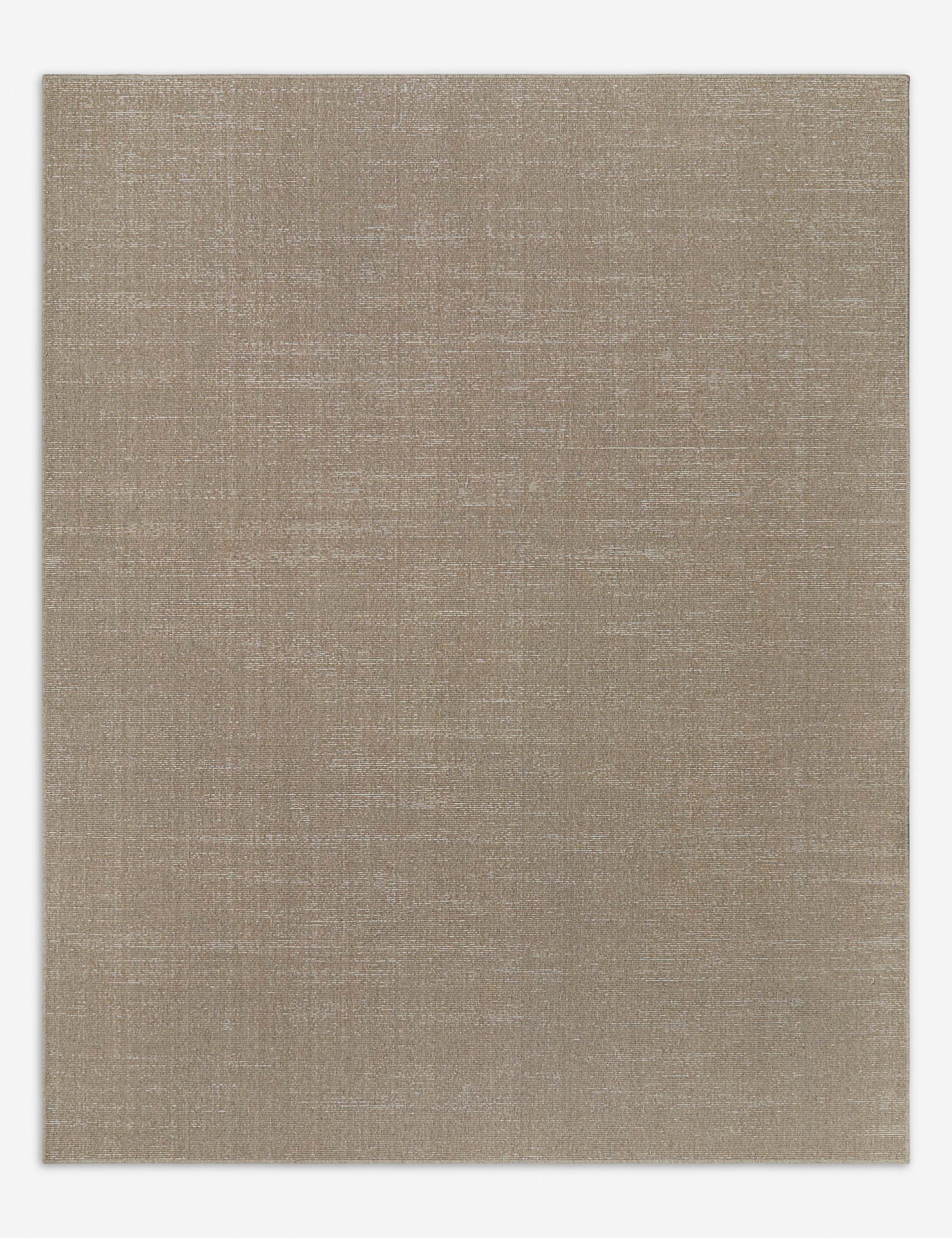 Custom Polina Flatweave Wool Rug, Weathered Oak