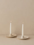 Round Taper Candle Holders (Set of 2) by Itza Wood