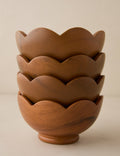 Scalloped Wood Bowls (Set of 4) by Sarah Sherman Samuel