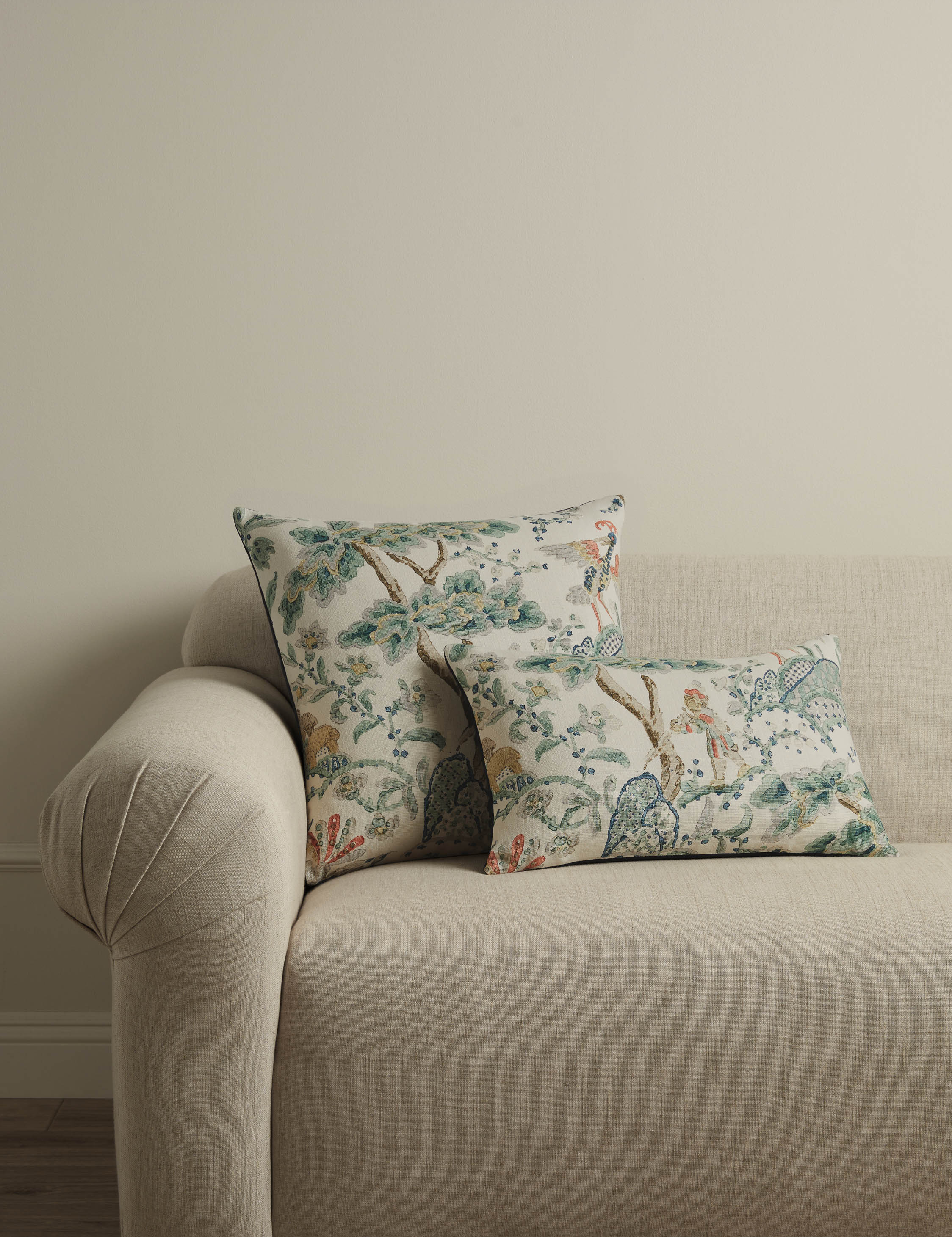 Kelmescott Linen Pillow by Scalamandre