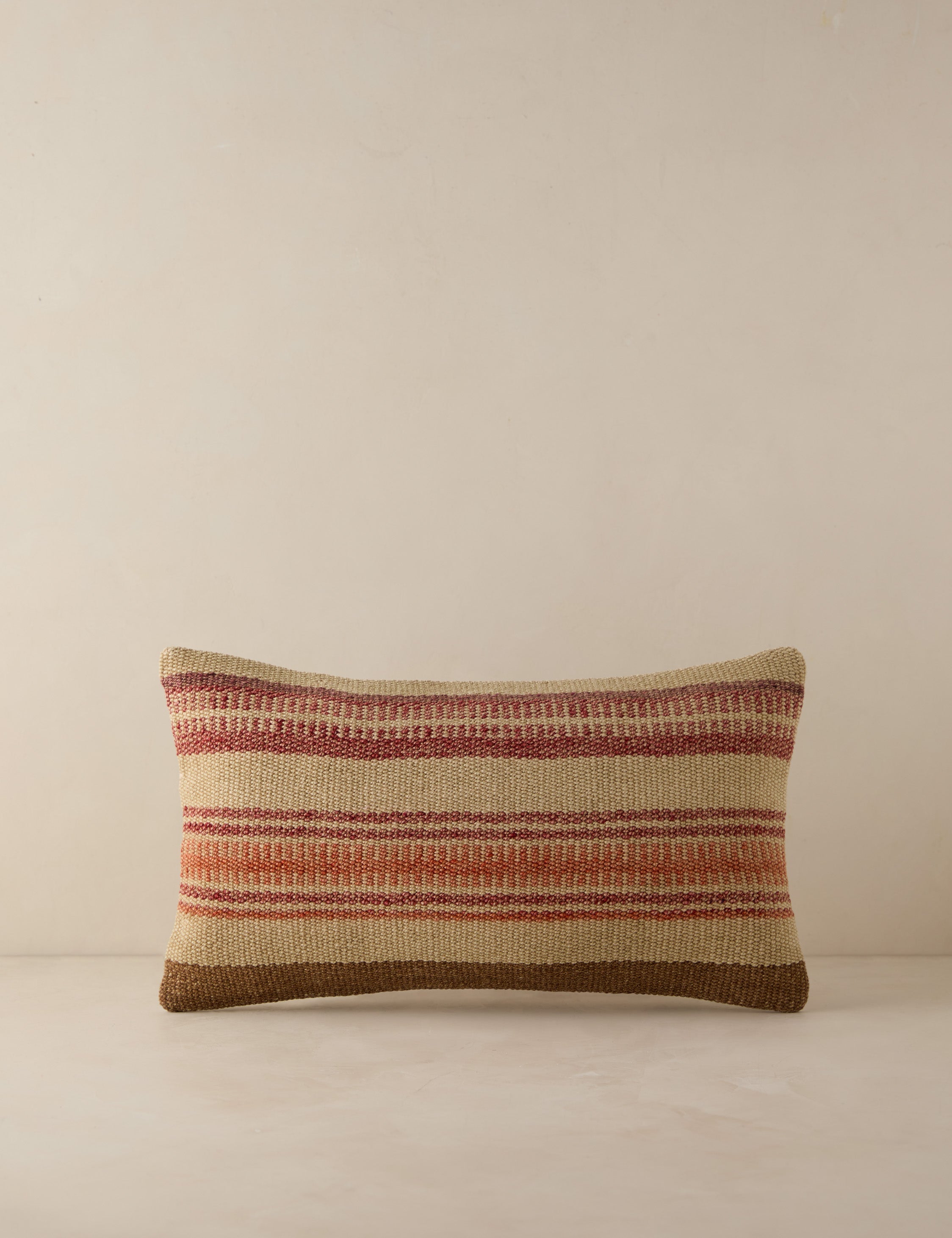 Vintage Lumbar Pillow No. 186, 12" x 20"