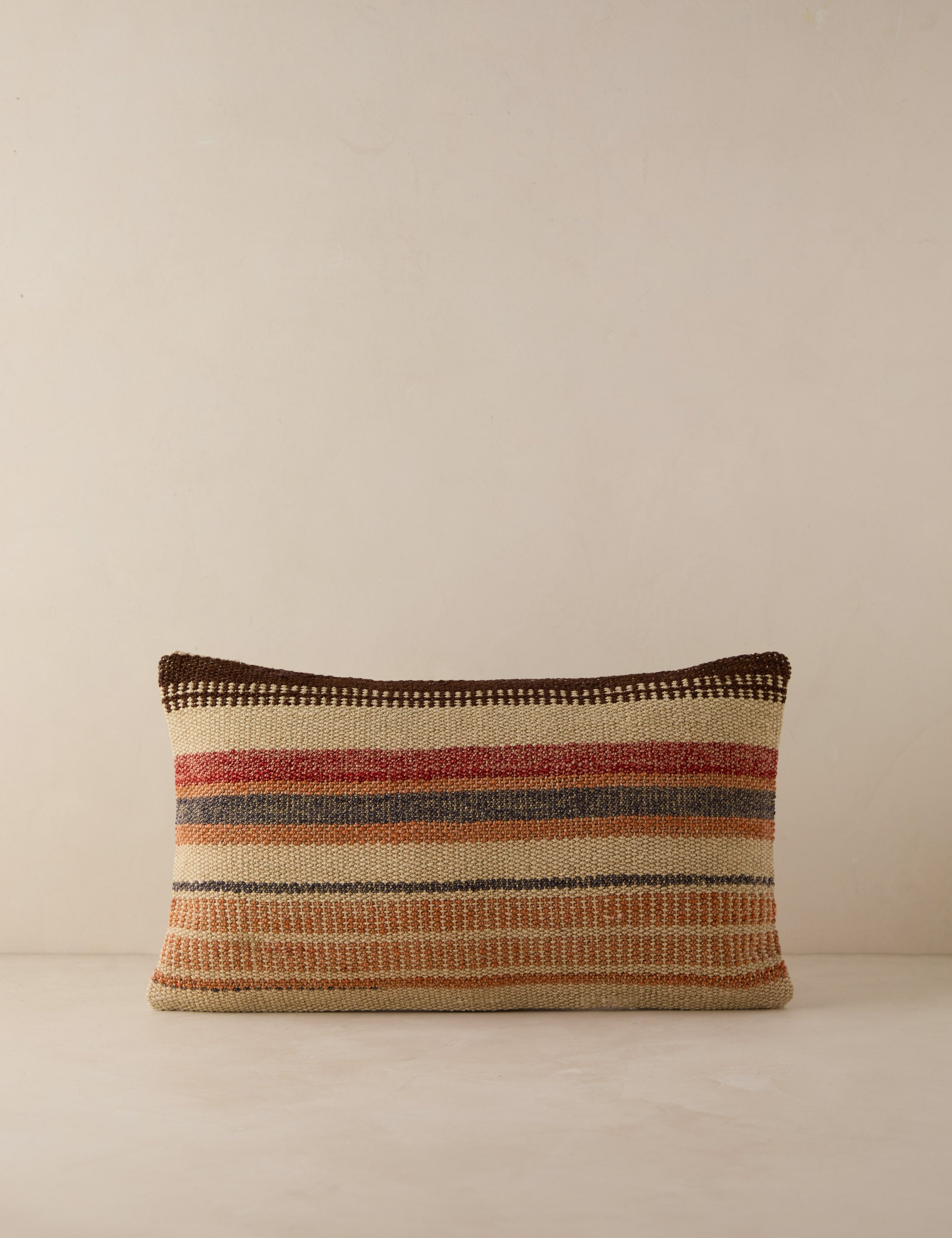 Vintage Lumbar Pillow No. 196, 12" x 20"