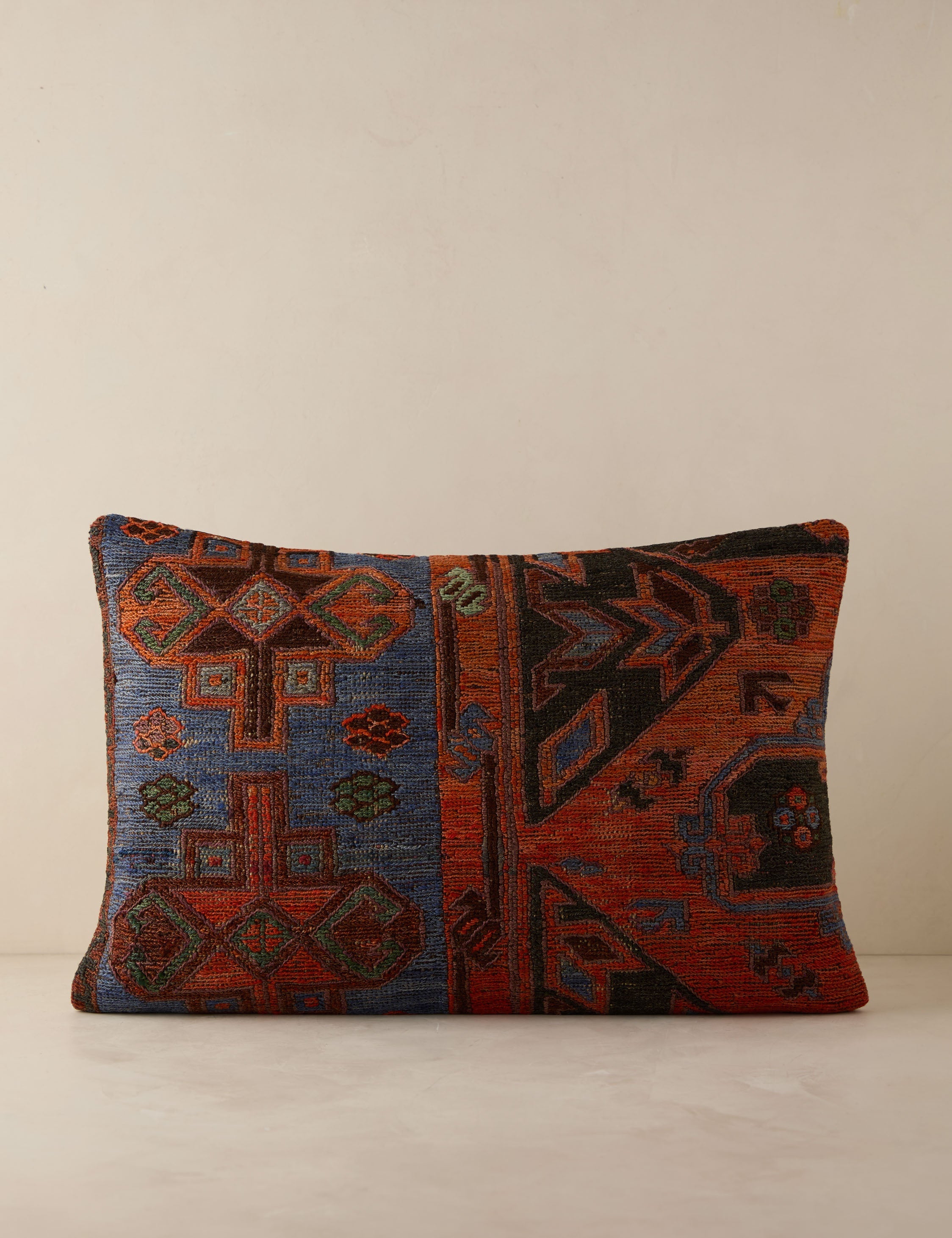 Vintage Lumbar Pillow No. 227, 16" x 24"