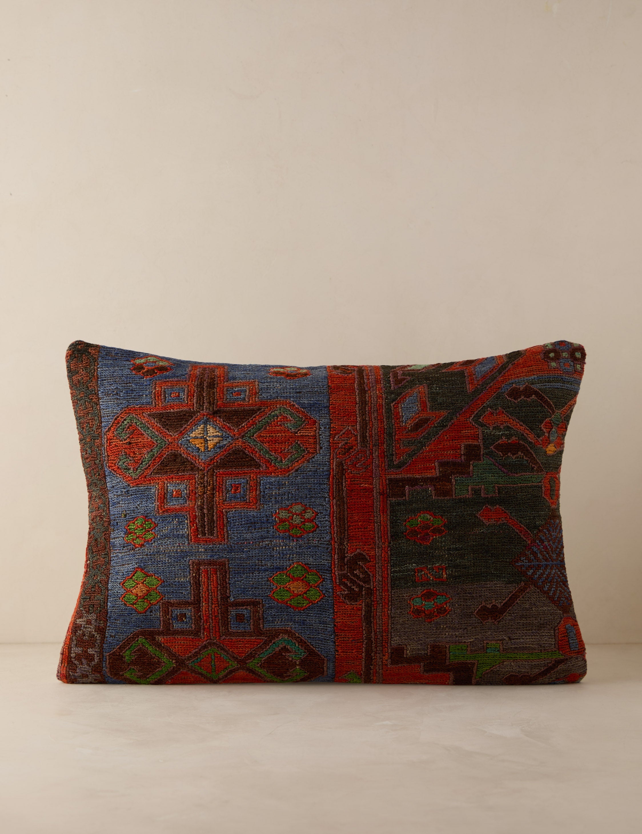 Vintage Lumbar Pillow No. 232, 16" x 24"