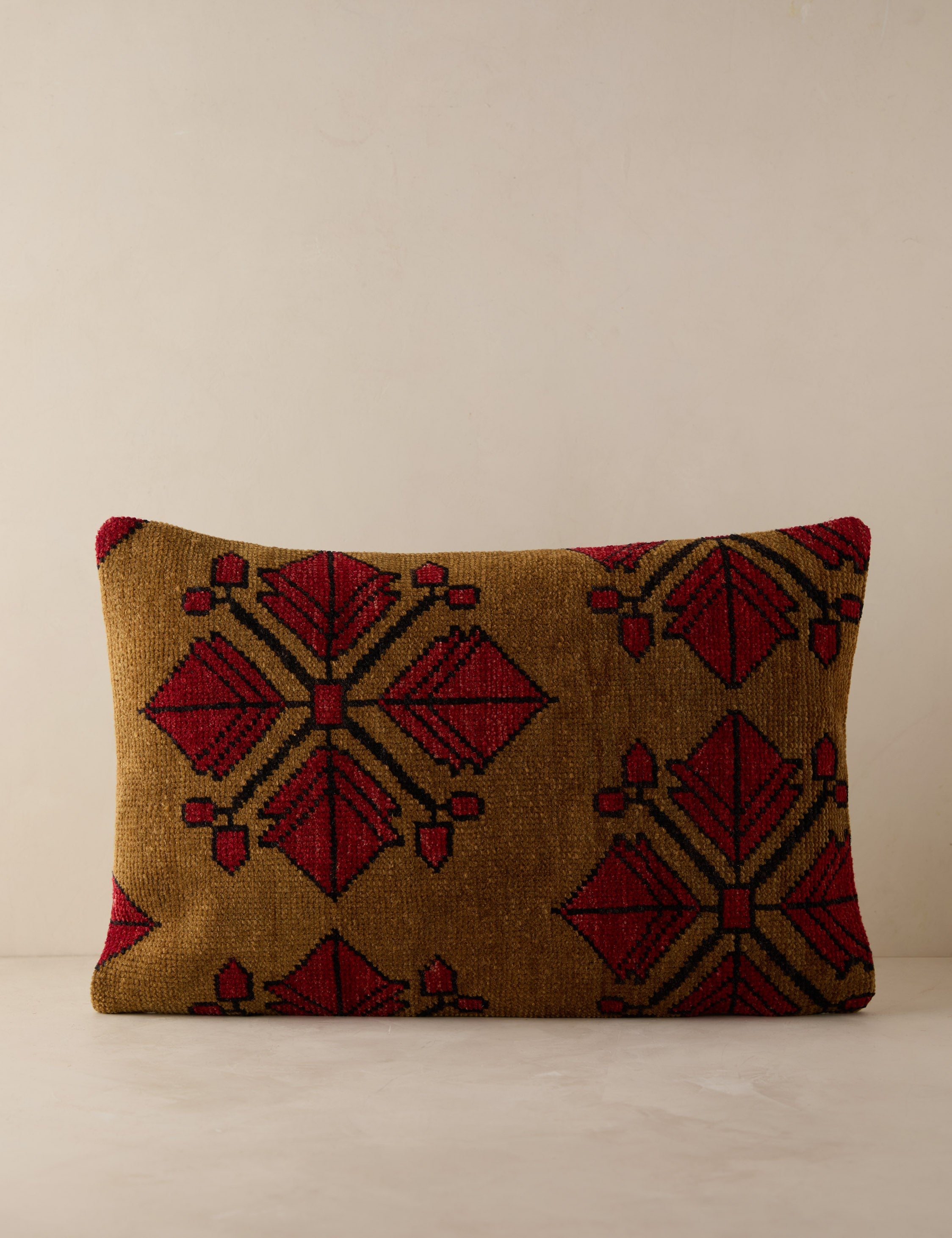 Vintage Lumbar Pillow No. 257, 16" x 24"