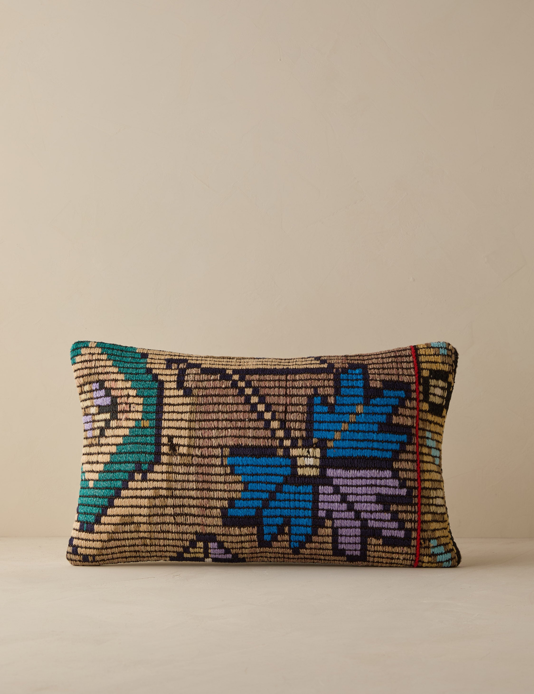 Vintage Lumbar Pillow No. 259, 12" x 20"