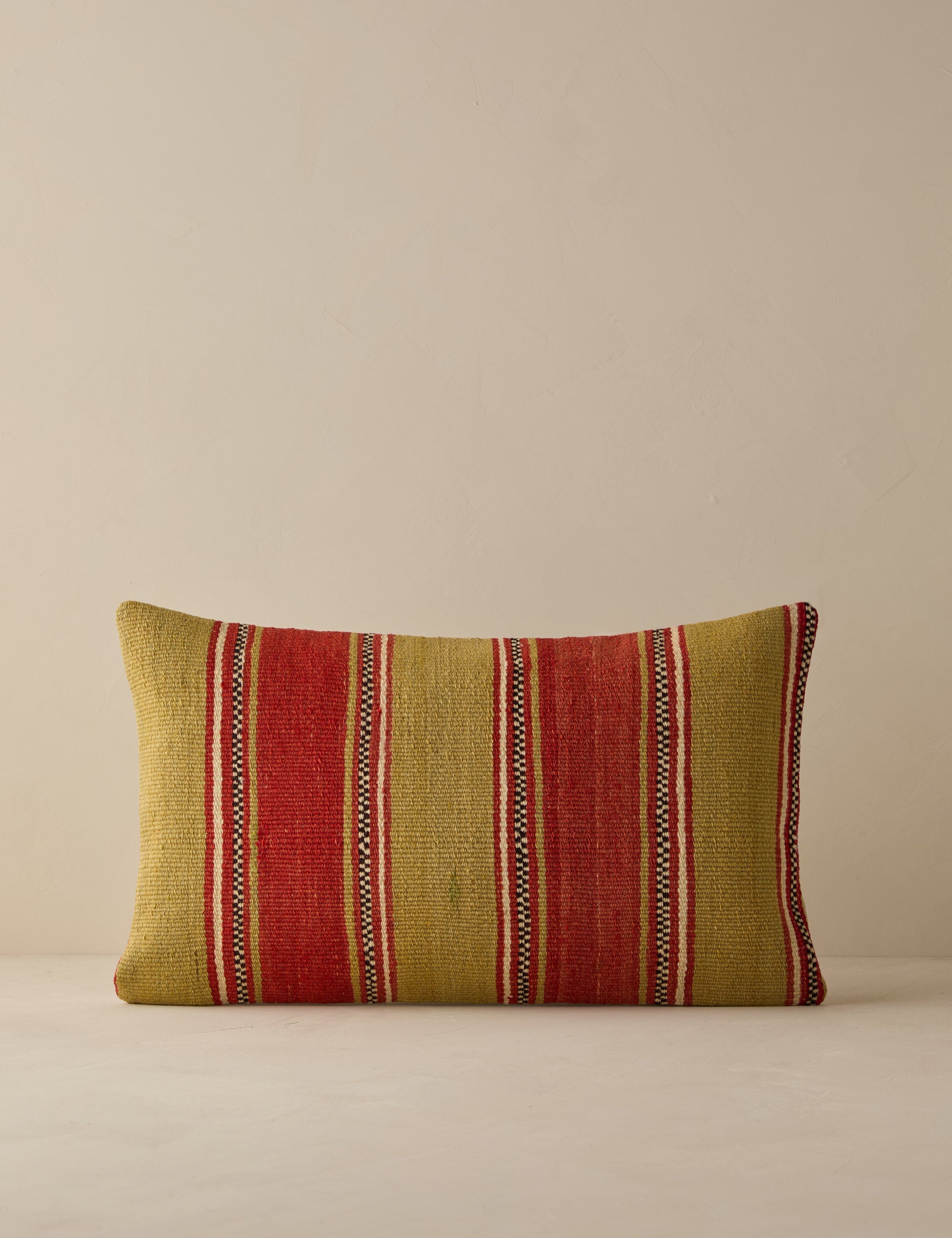 Vintage Lumbar Pillow No. 273, 12" x 20"