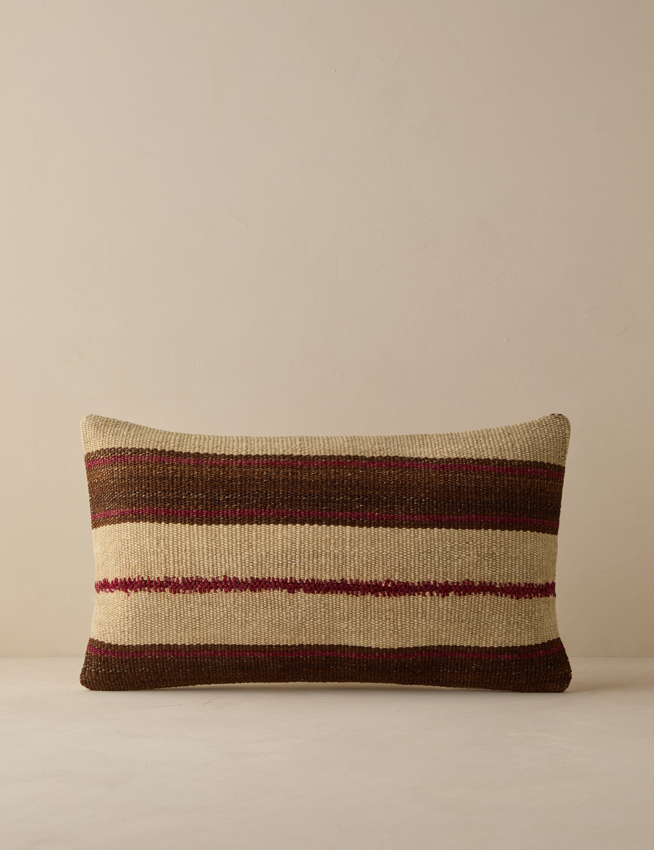 Vintage Lumbar Pillow No. 278, 12" x 20"