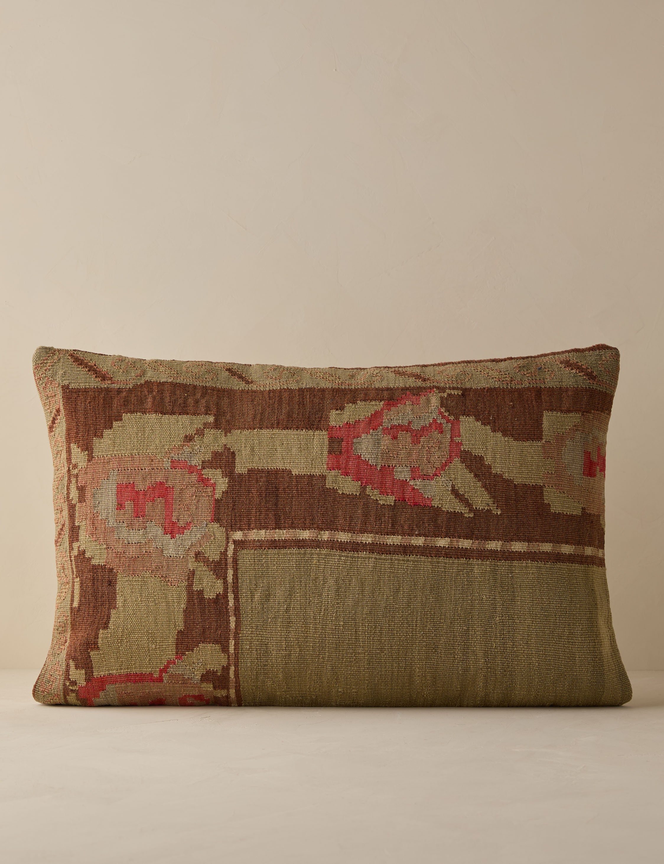 Vintage Lumbar Pillow No. 286, 16" x 24"