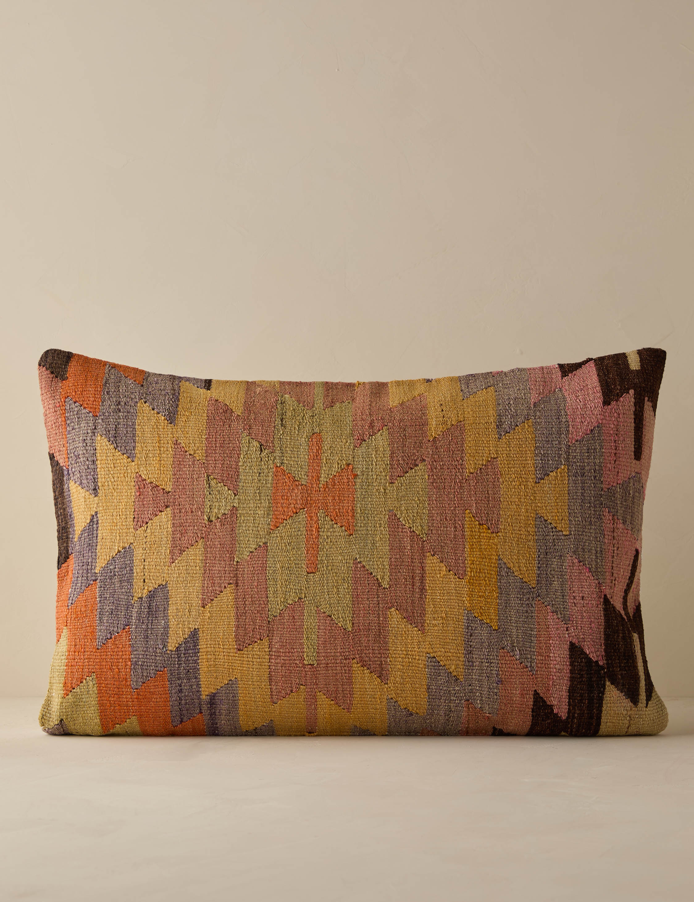 Vintage Lumbar Pillow No. 299, 16" x 24"
