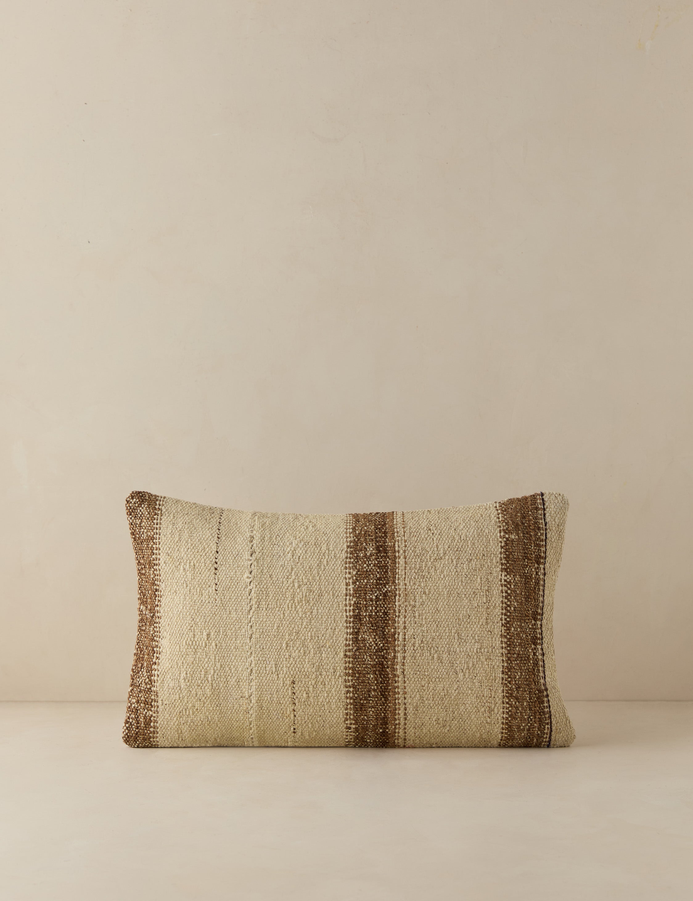 Vintage Lumbar Pillow No. 136, 12" x 20"