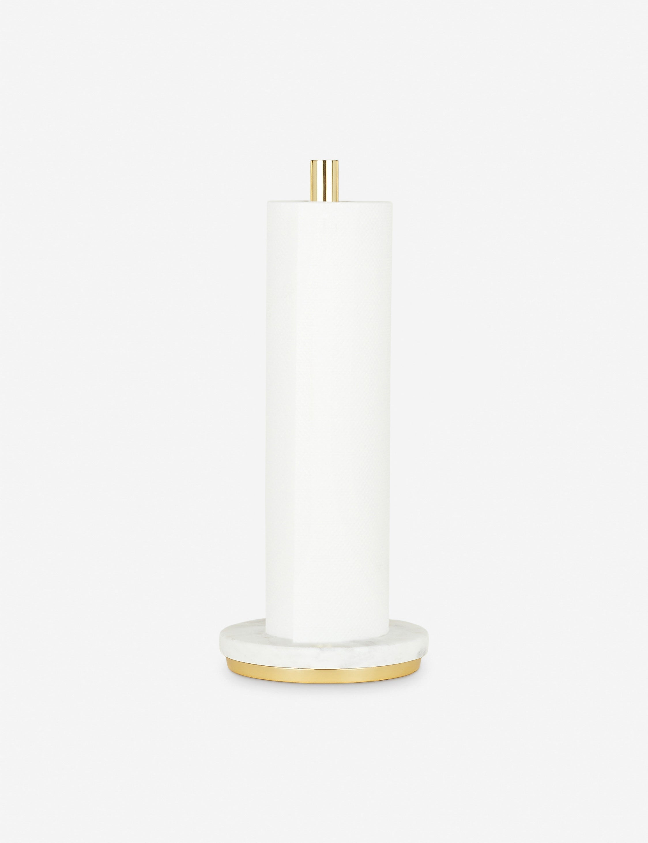 Simple Marble Paper Towel Holder by Hawkins New York