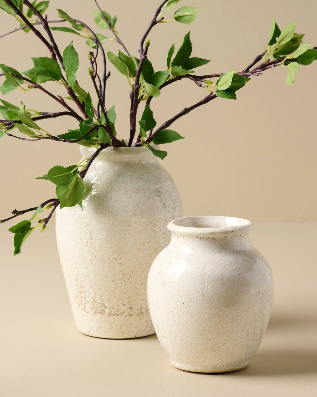Marie Distressed Crackle Vase