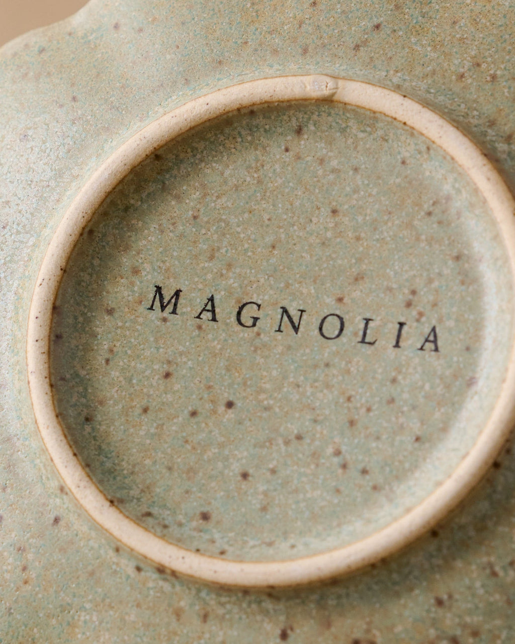 Scalloped Edge Stoneware Coaster Set
