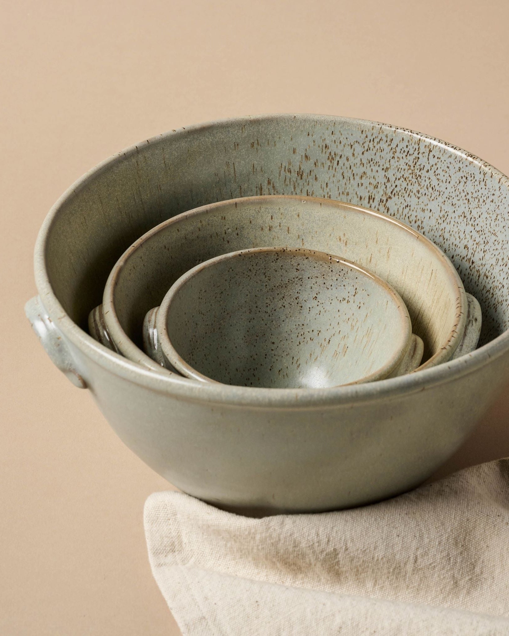 French Grey Serving Bowl Set