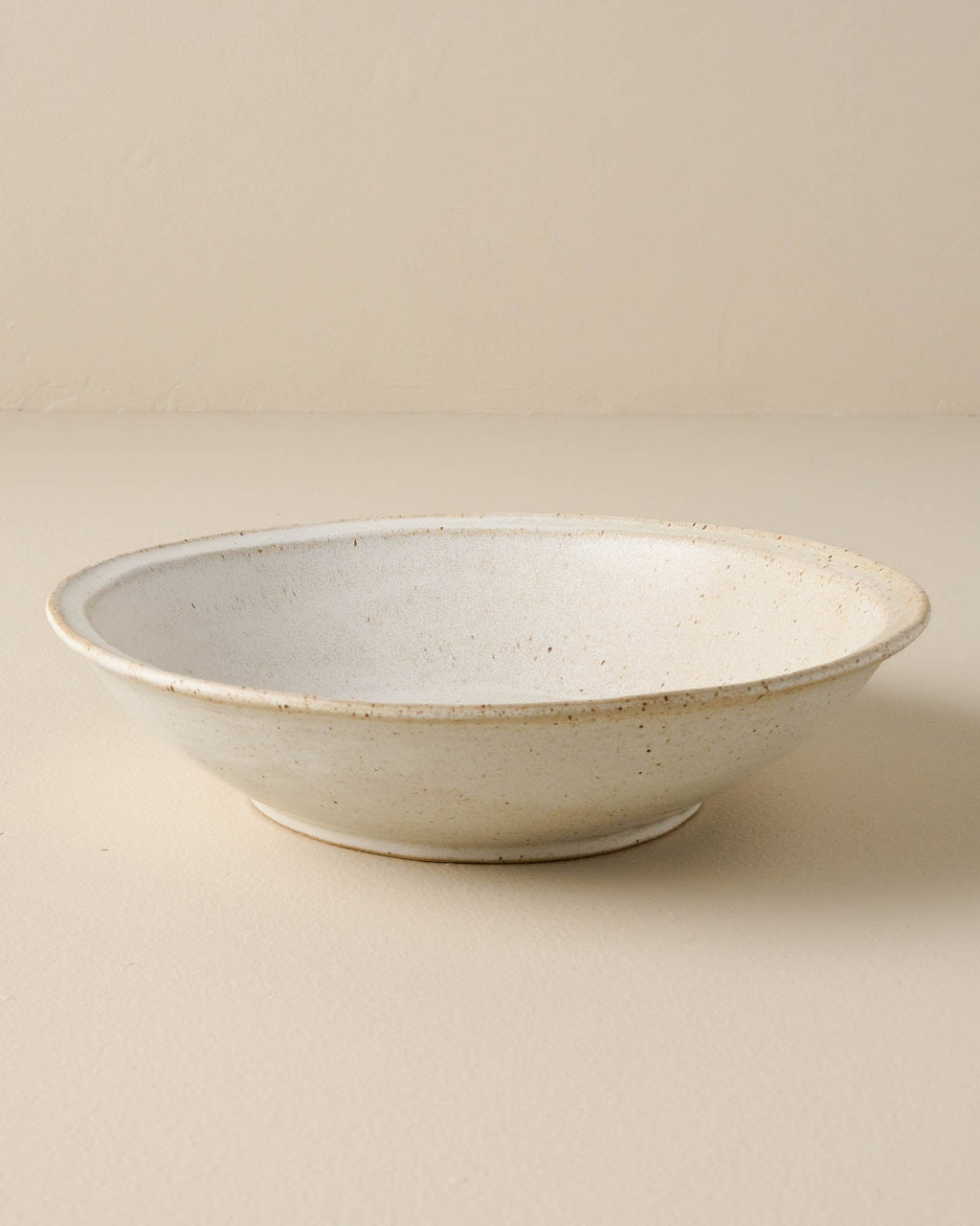 French White Speckle Pasta Bowl