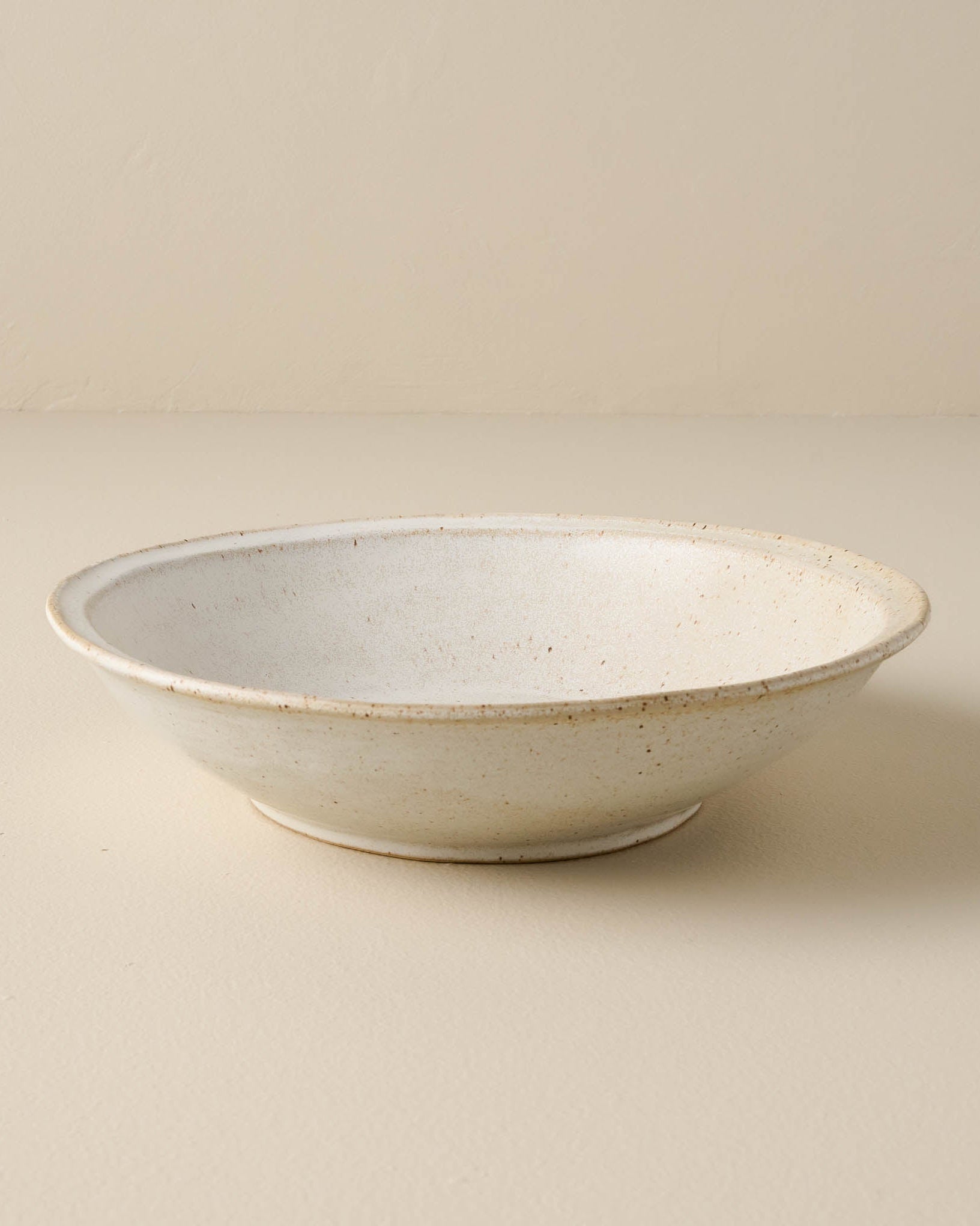 French White Speckle Pasta Bowl