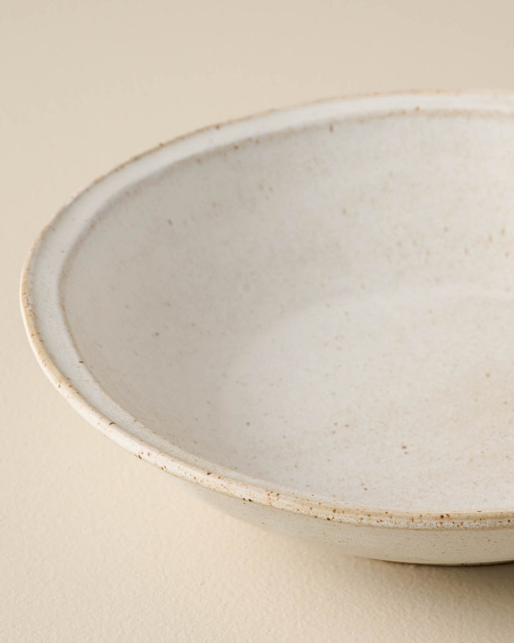 French White Speckle Pasta Bowl