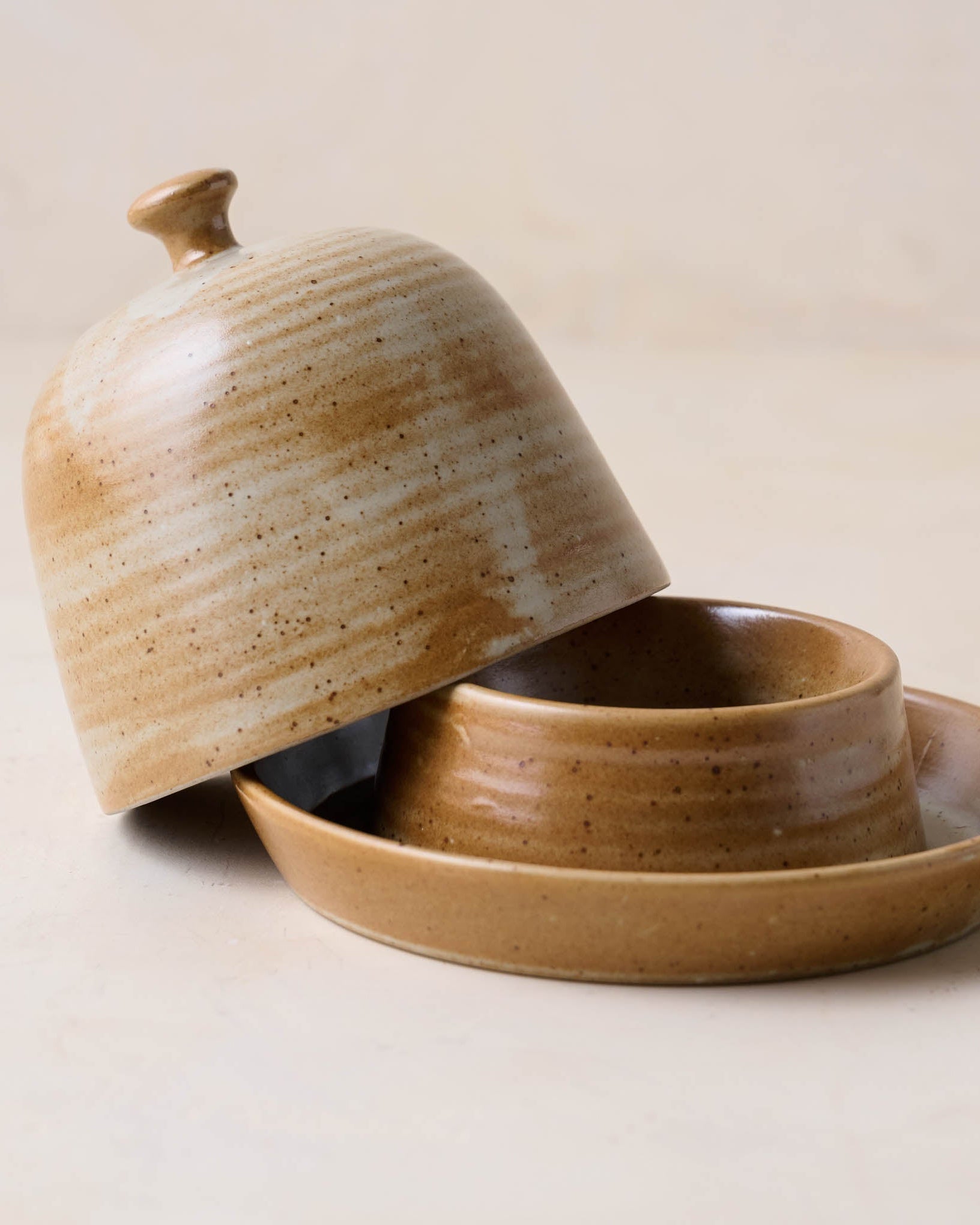 French Grey Reduction Fire Butter Dish