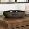 Rustic Black Clay Accent Bowl