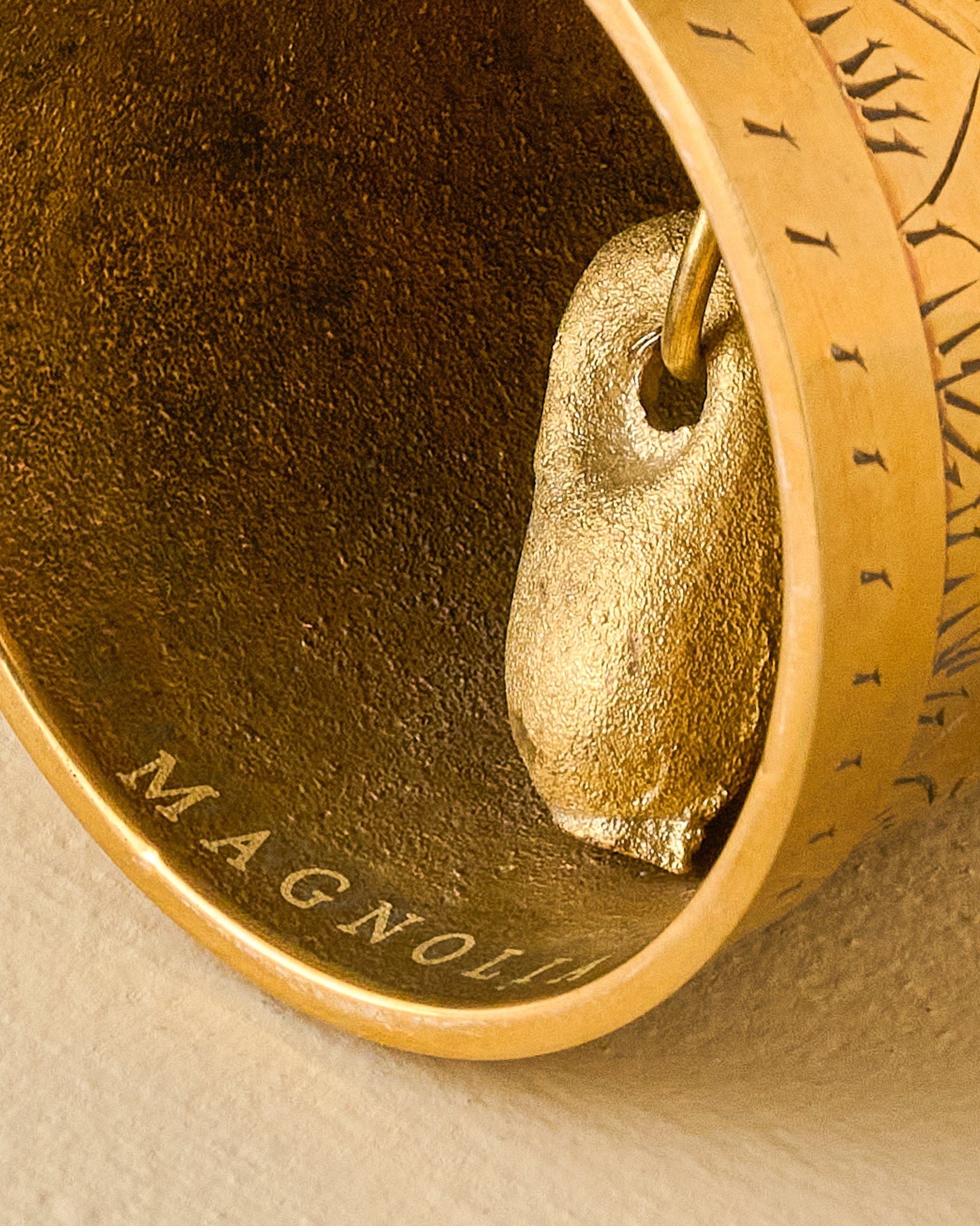 Gigi Etched Brass Bell