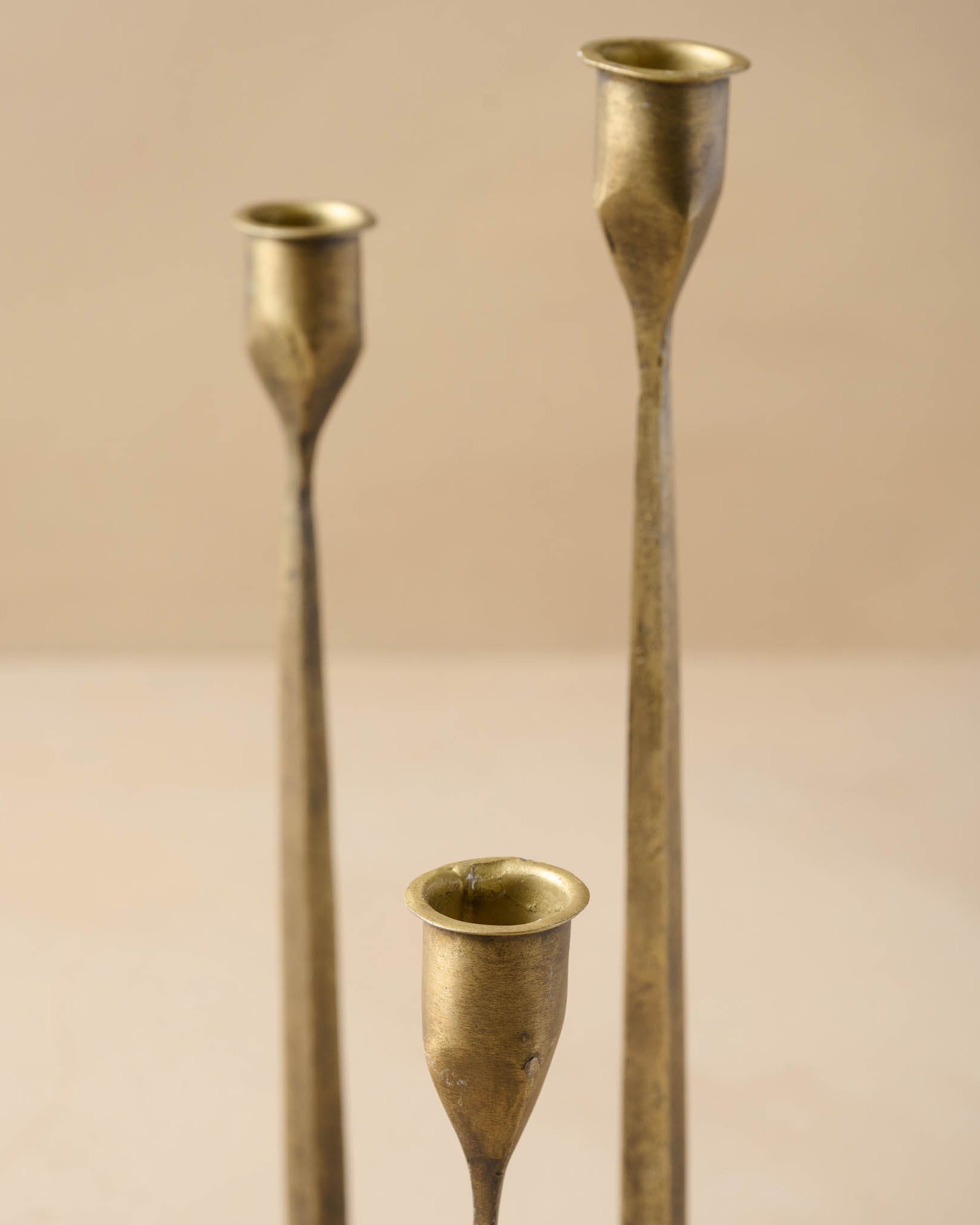 Antique Brass Gatecrest Multi Taper Holder