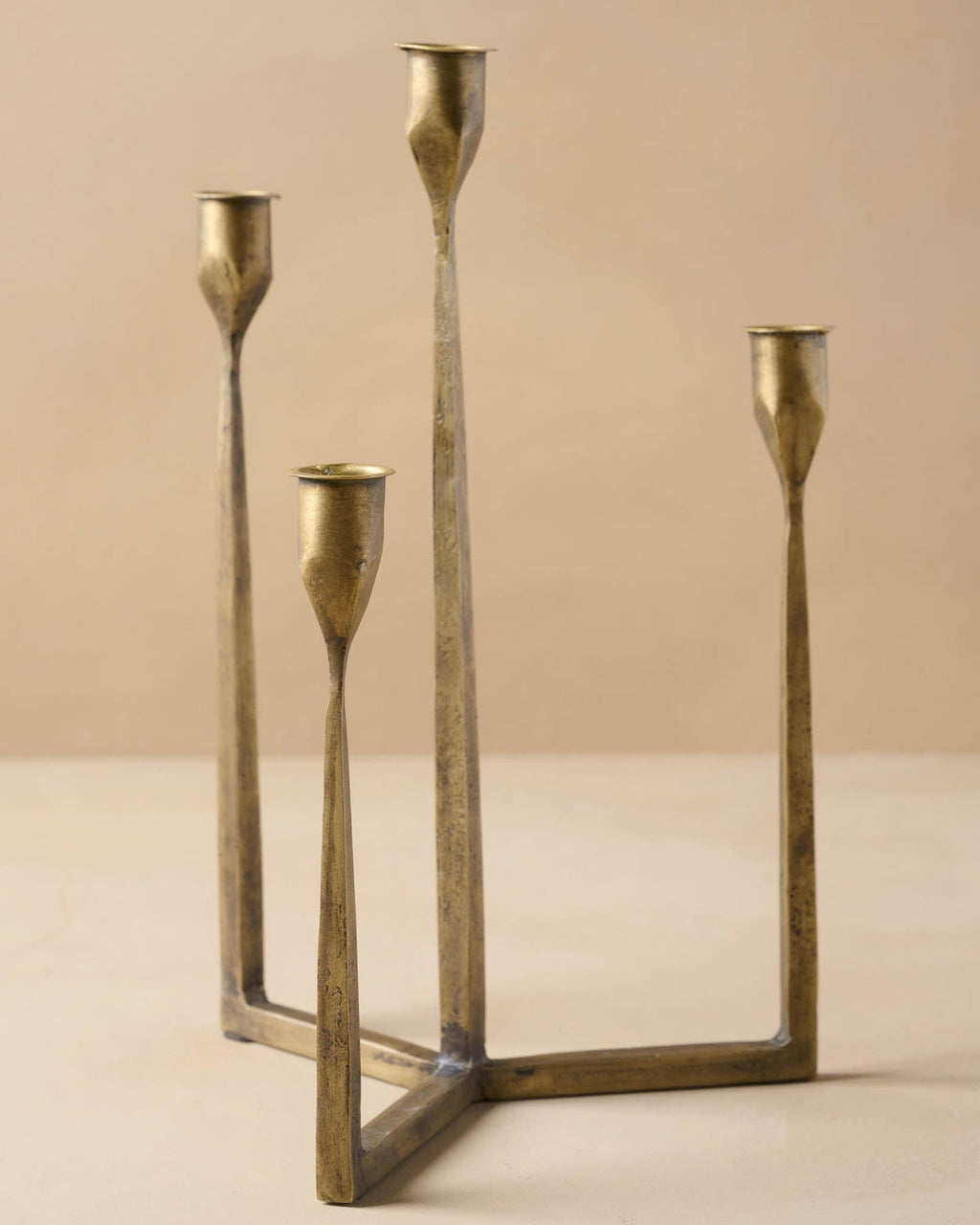 Antique Brass Gatecrest Multi Taper Holder