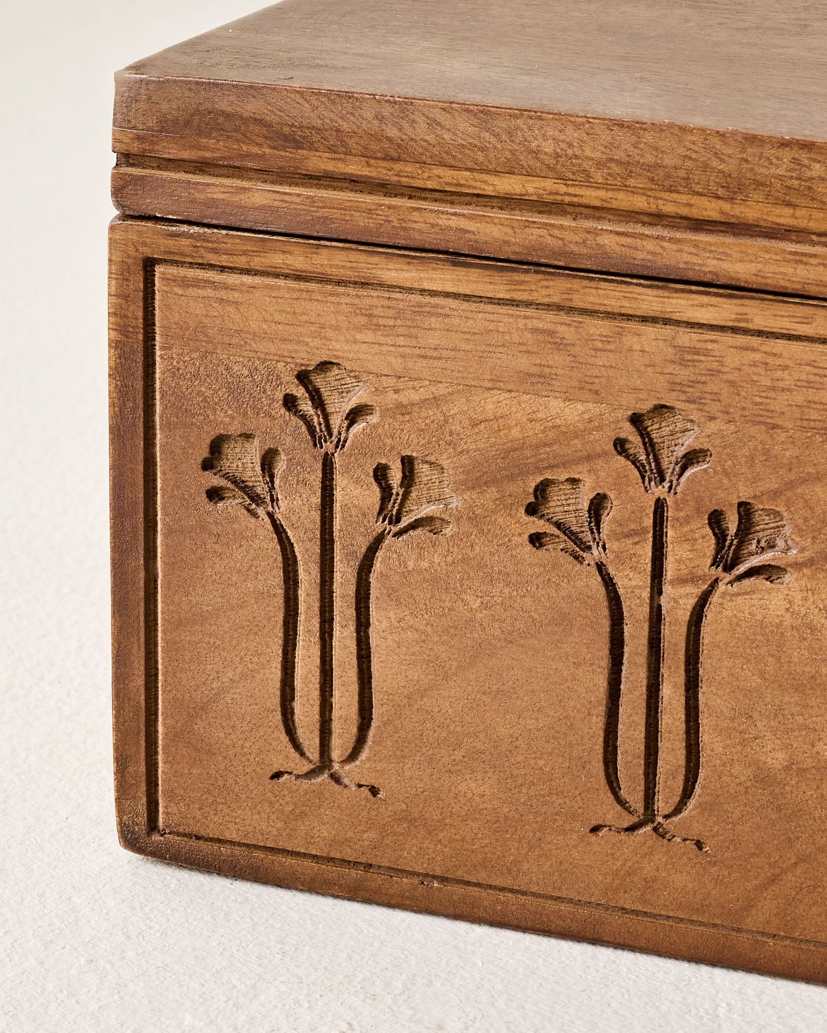 Etched Wood Keepsake Box