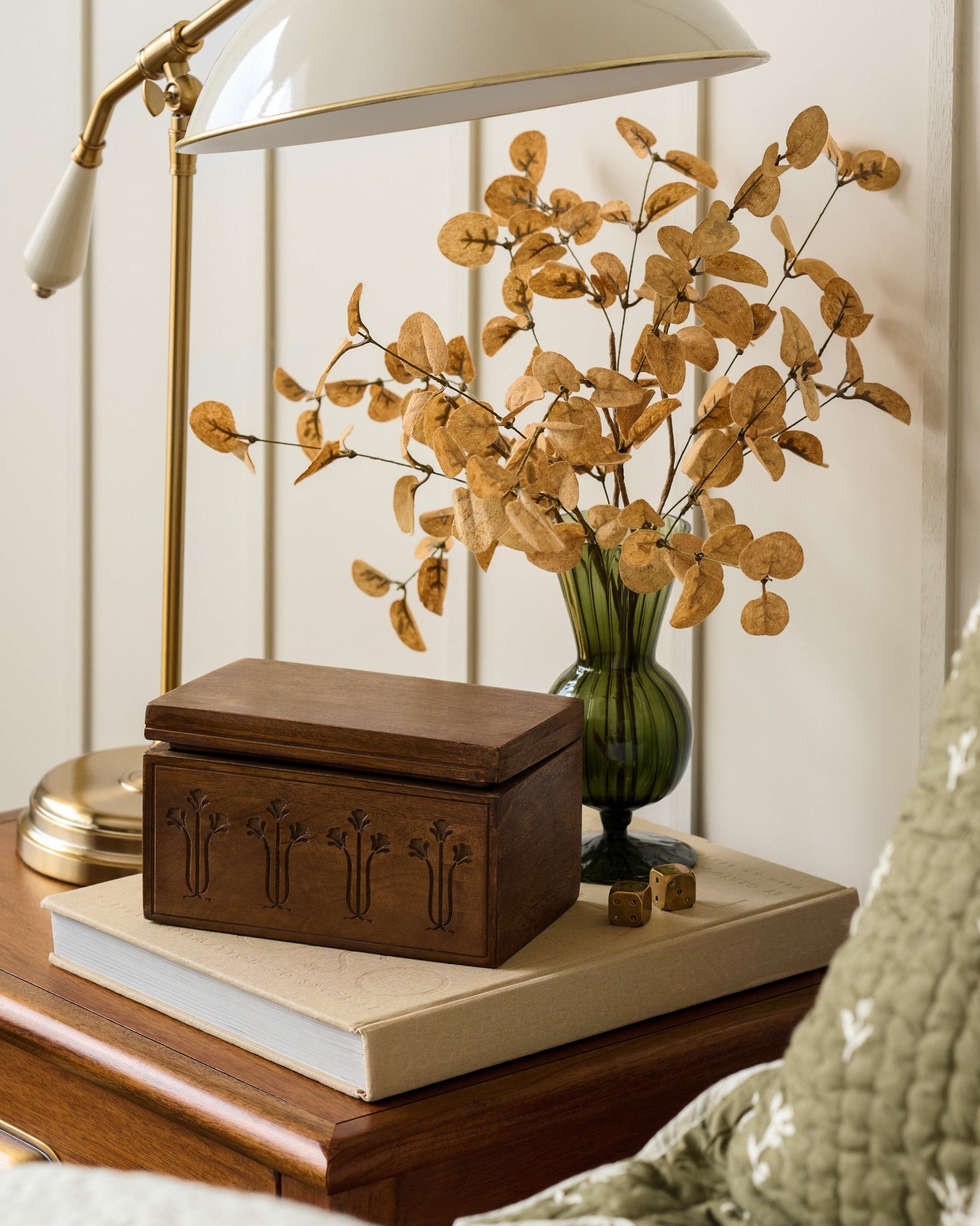 Etched Wood Keepsake Box