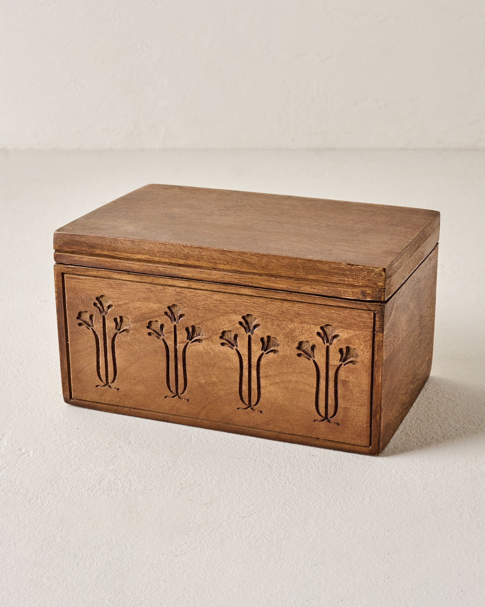 Etched Wood Keepsake Box