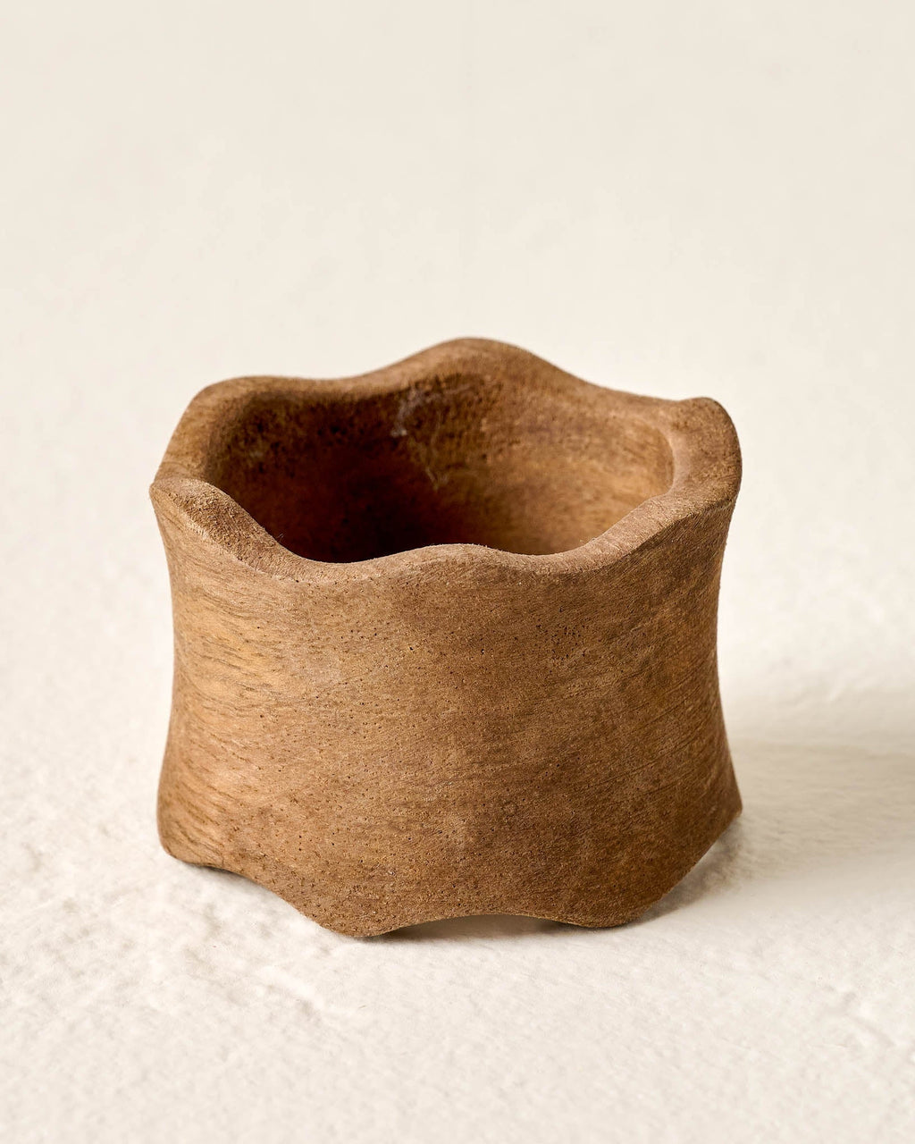 Antiqued Wood Napkin Ring Set of Four
