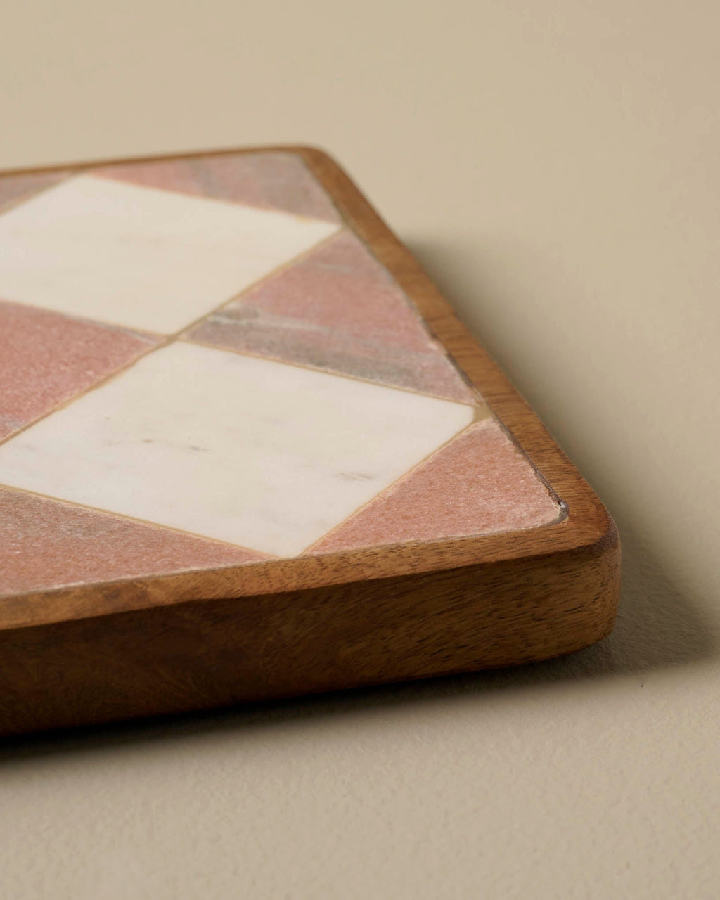 Carmella Checkered Marble Trivet