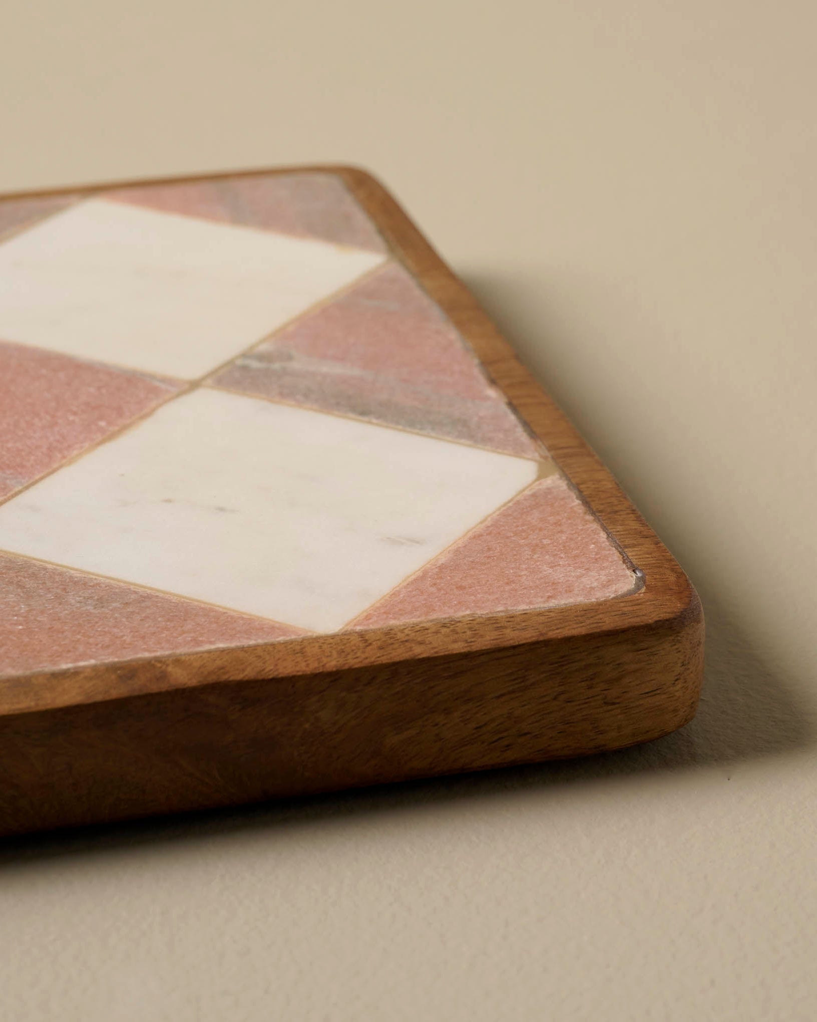 Carmella Checkered Marble Trivet