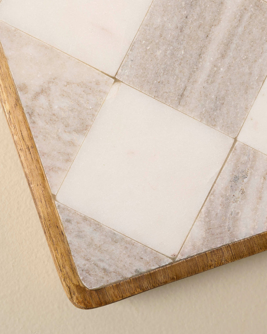 Everett Checkered Marble Trivet