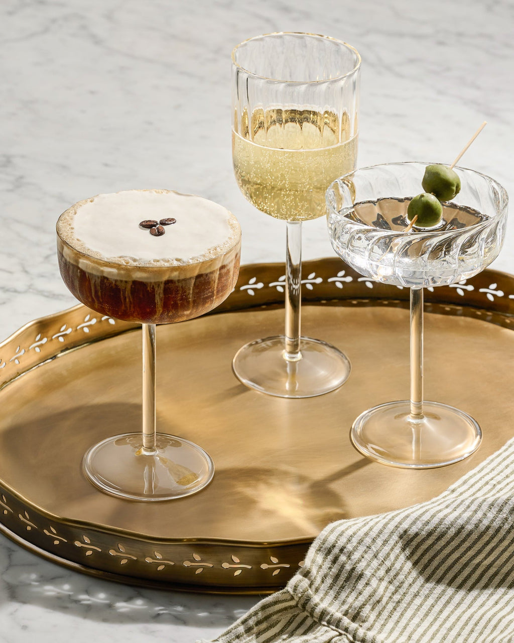 Fluted Wine Glass