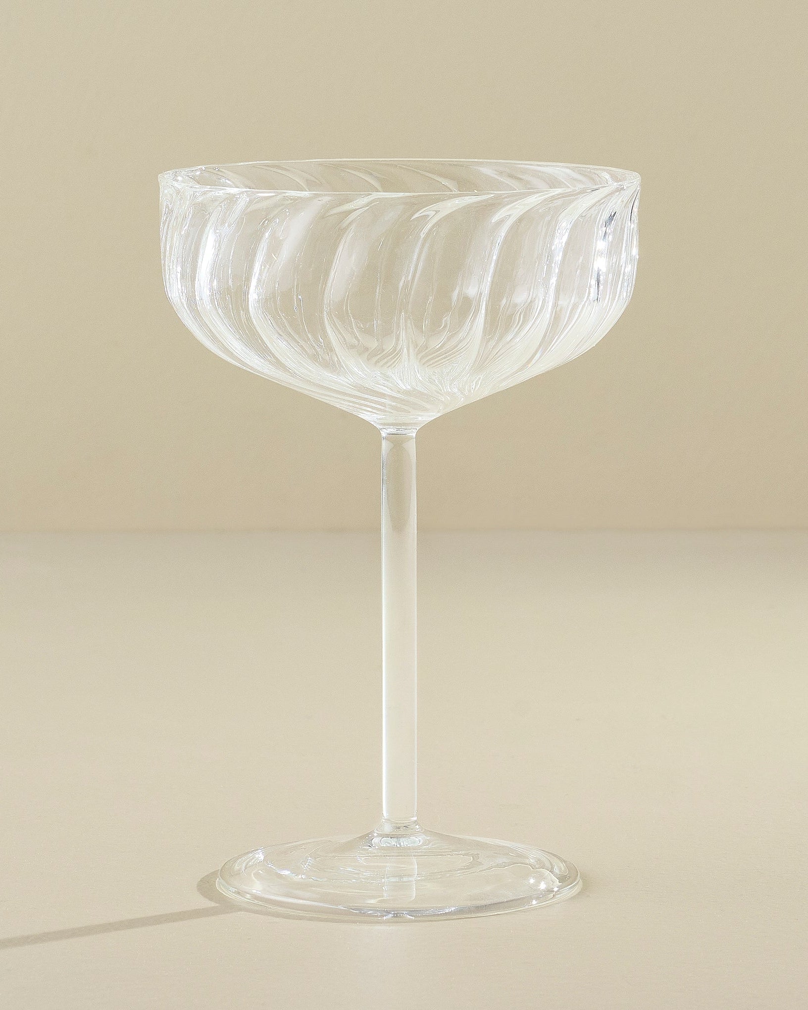 Fluted Coupe Glass